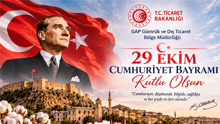 29 Ekim Cumhuriyet Bayramı Kutlu Olsun!